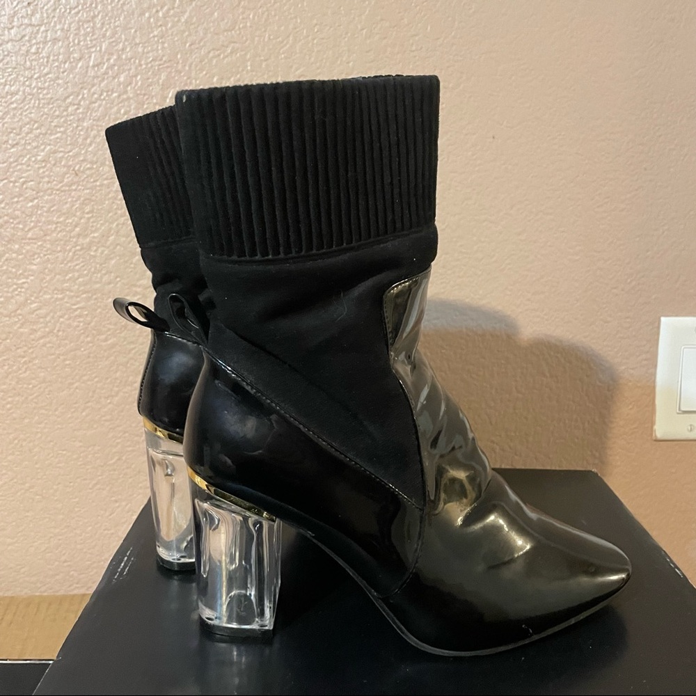 Ashley Stewart | Patent Sock Bootie